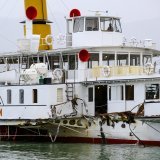 Le bateau le Simplon a été endommagé à la fin mars à Cully